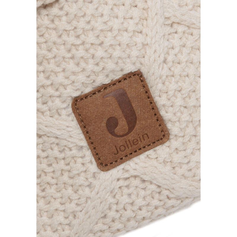 Panier De Rangement Check Knit Oatmeal