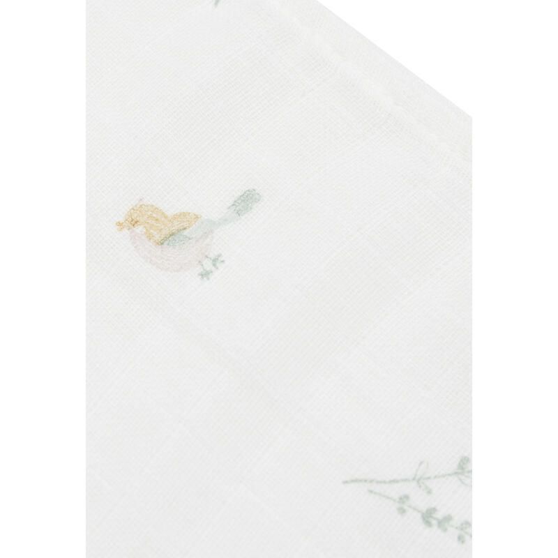 Lange Gaze De Coton Small X3 Lovely Birds 70x70cm Multicolor