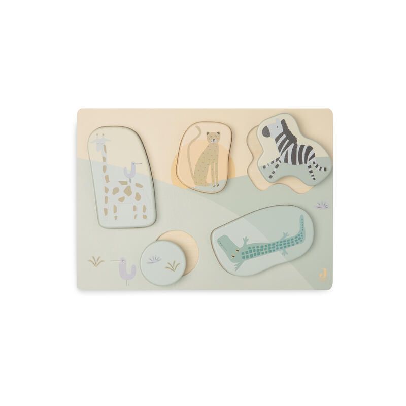 Puzzle En Bois Jungle Jambo Multicolor