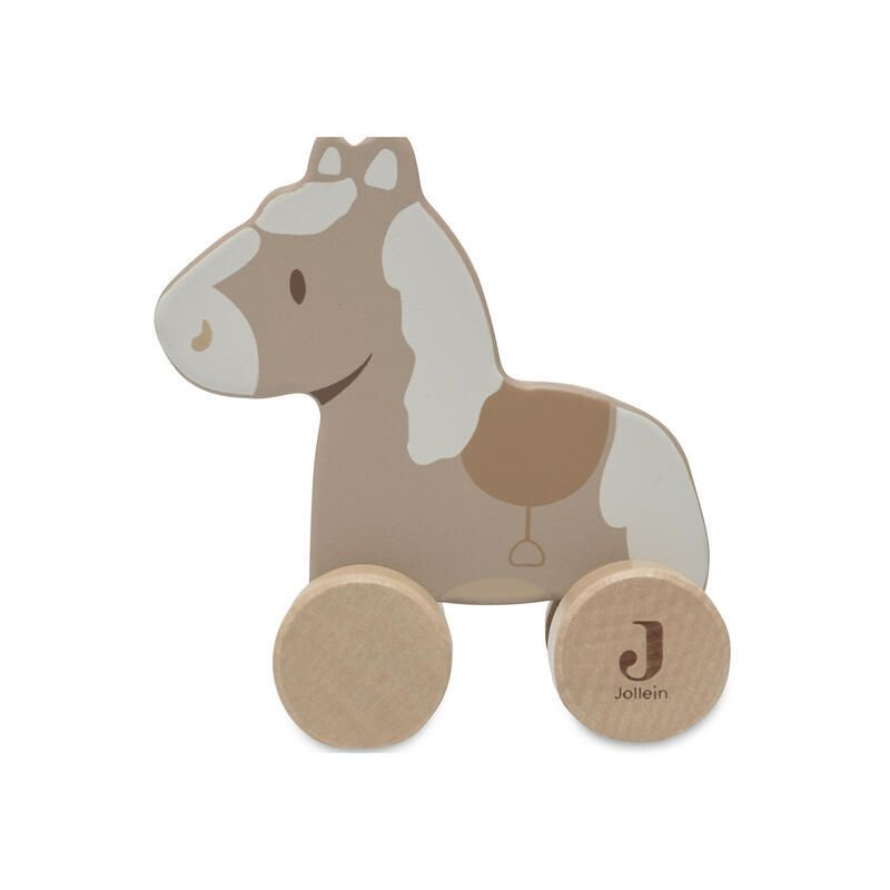 Cheval En Bois A Roulettes Nostalgic Ride Multicolor