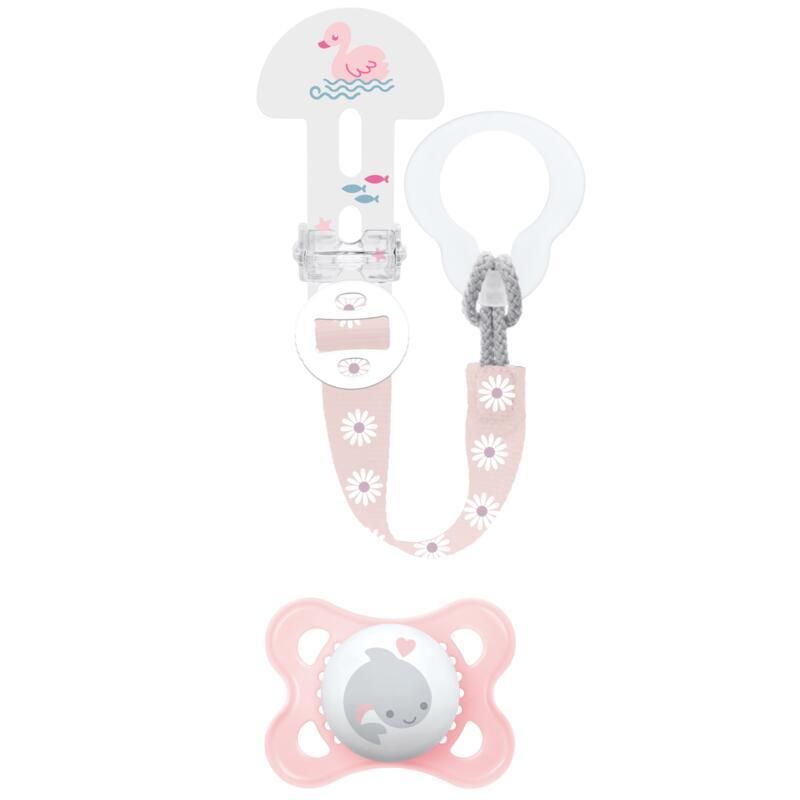 Kit Sucette Attache-sucette Silicone 2-6m