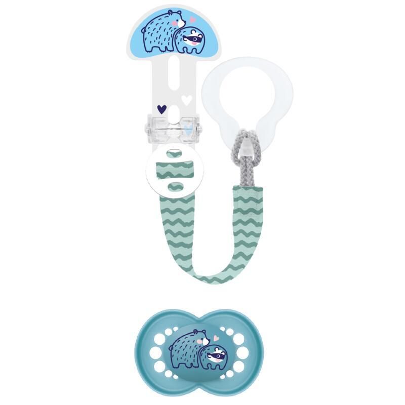 Kit Sucette Attache-sucette Silicone 18m+