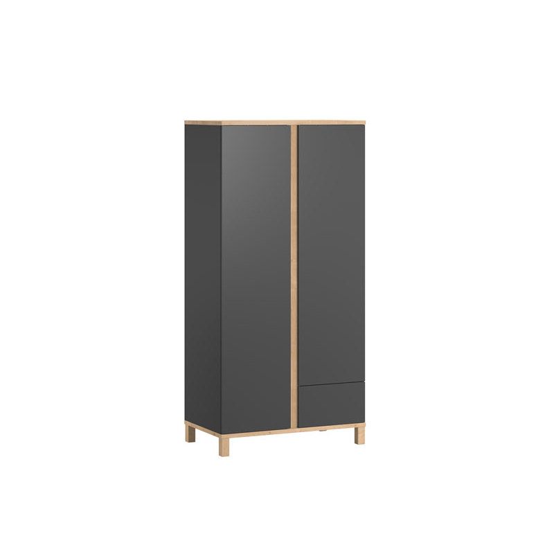 Chambre Altitude Lit 60x120 Commode Armoire Gris Vox