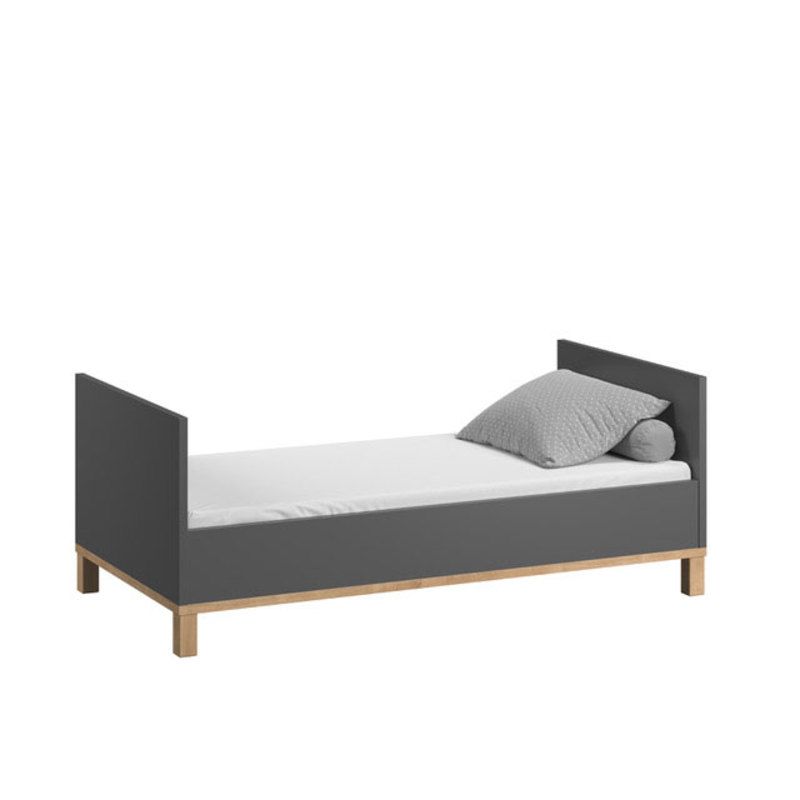 Chambre Duo Altitude Lit 70x140 Commode Gris Vox