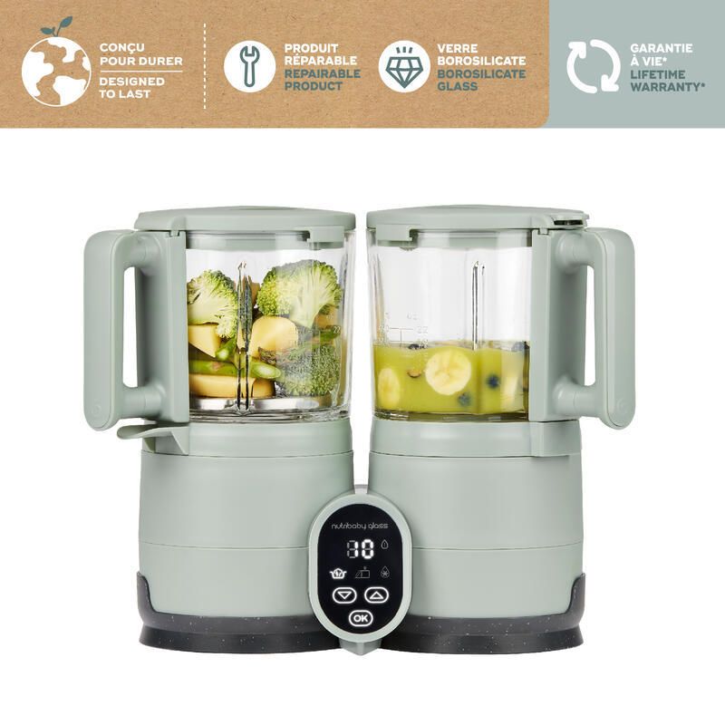 Mixeur Nutribaby Glass Celadon Green