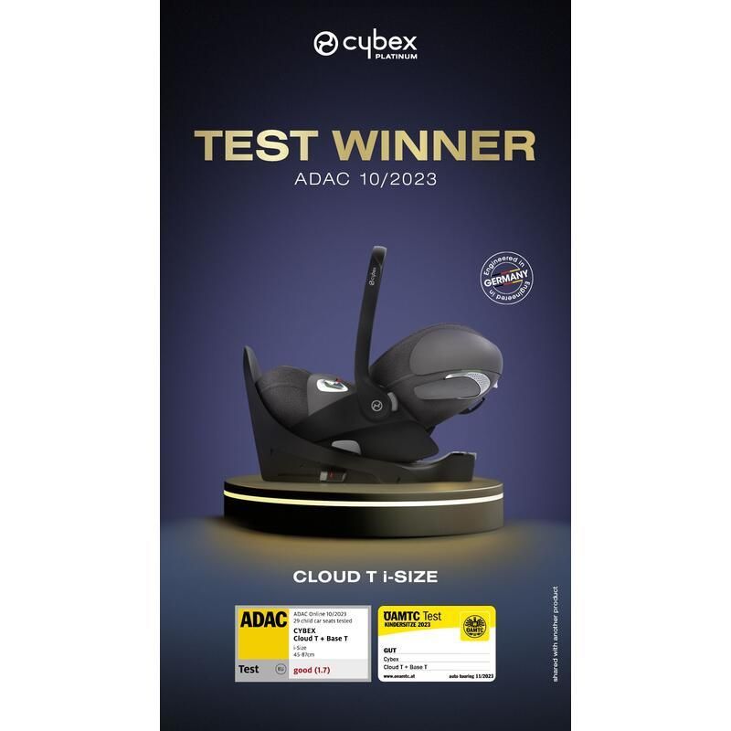 Siege-auto Cloud T I-size Platinum Gr 0+ Mirage Grey