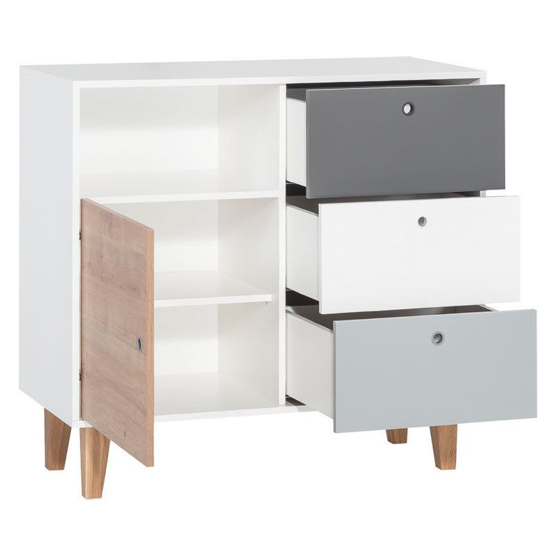 Commode 1 Tiroirs + 3 Tiroirs Concept Bois