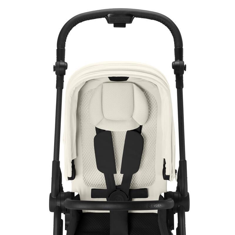 Poussette Melio Carbon Gold Canvas White