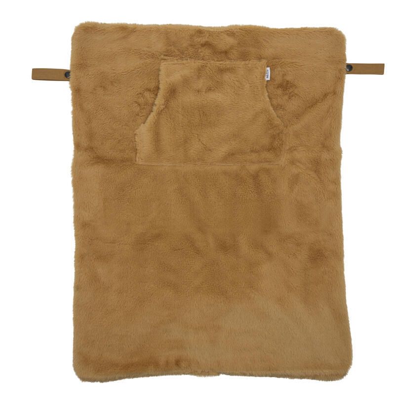Couverture Nomade Fausse Fourrure Angora Noisette