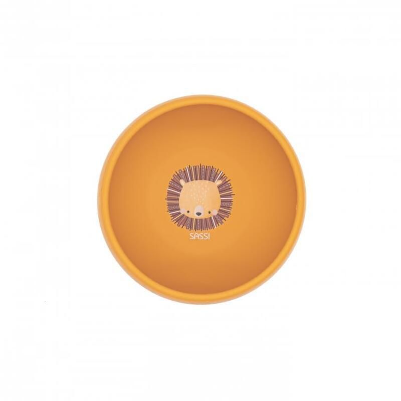 Bol en silicone à ventouse Chompy le lion Jaune